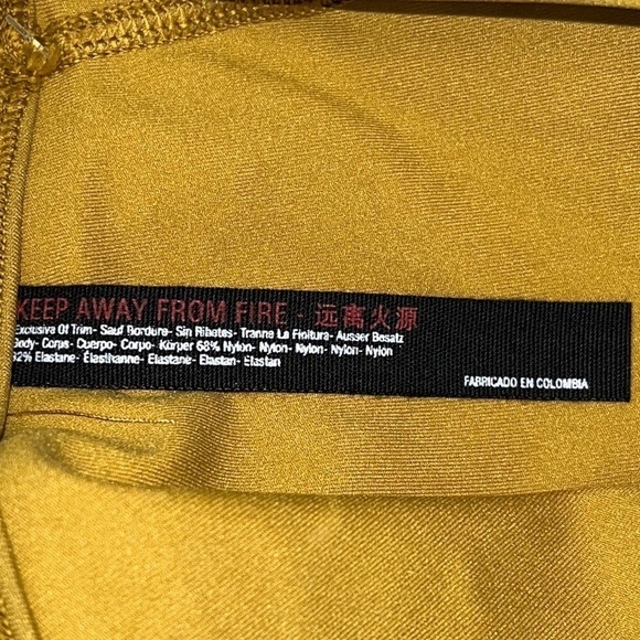 FREE People Yellow Mustard Heart Rate Biker Shorts Size Small in Alchemy - Picture 13 of 15